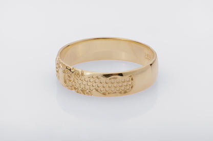 vkngjewelry Ring Handcrafted Yggdrasil Symbol Gold Ring