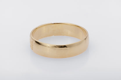 vkngjewelry Ring Handcrafted Yggdrasil Symbol Gold Ring