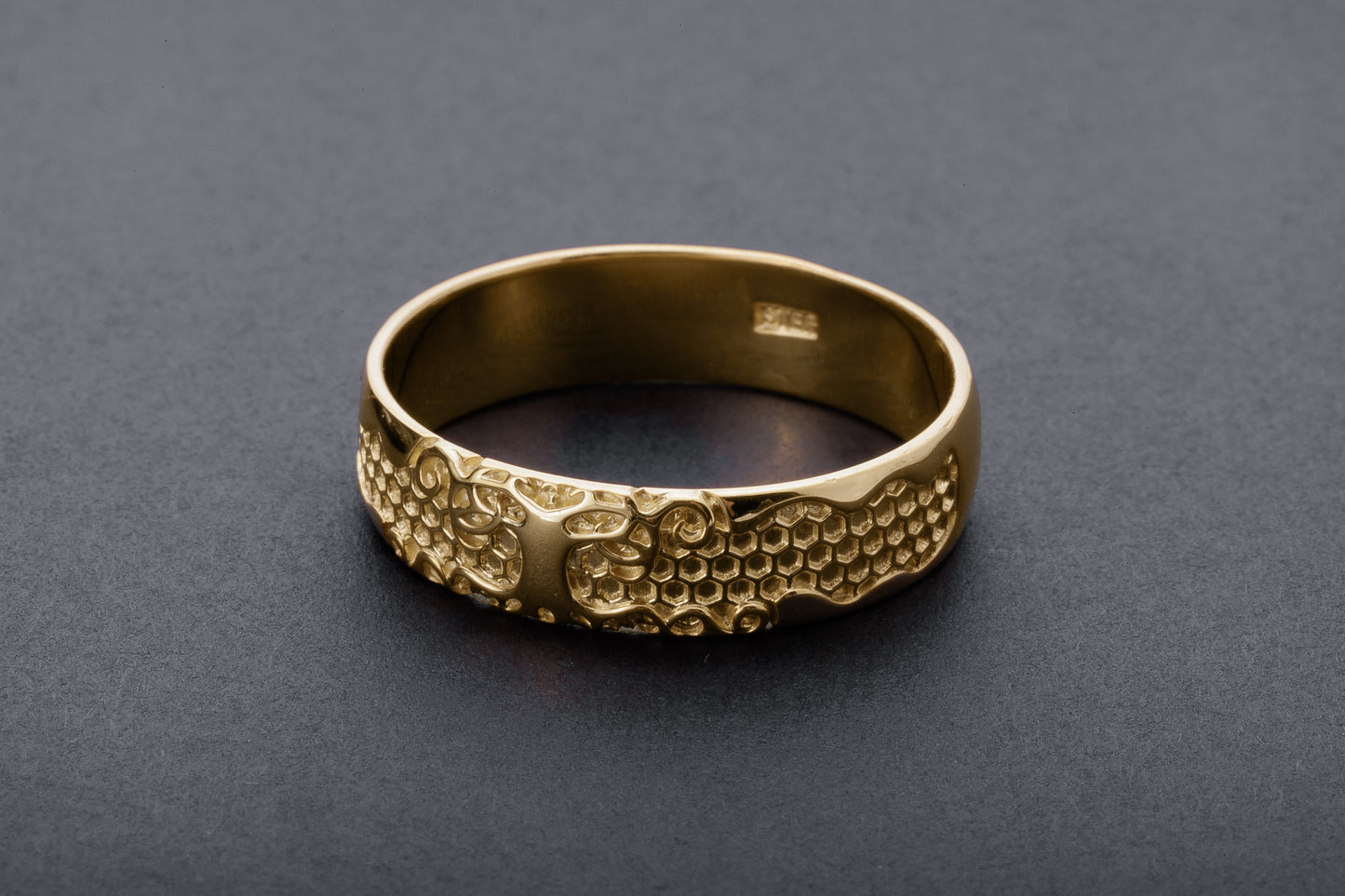 vkngjewelry Ring Handcrafted Yggdrasil Symbol Gold Ring