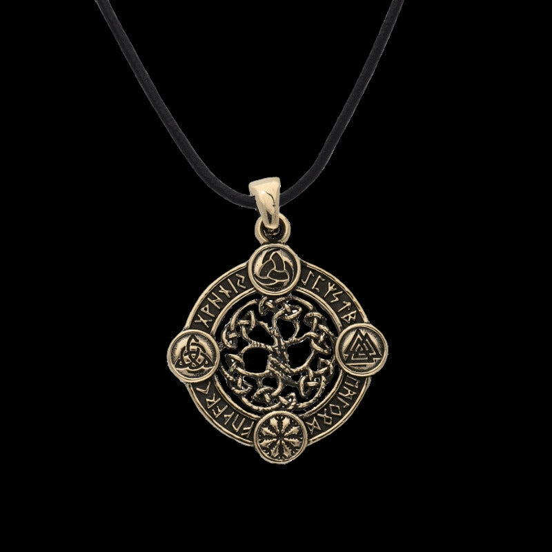 vkngjewelry Pendant Yggdrasil The World Tree Norse Bronze Pendant