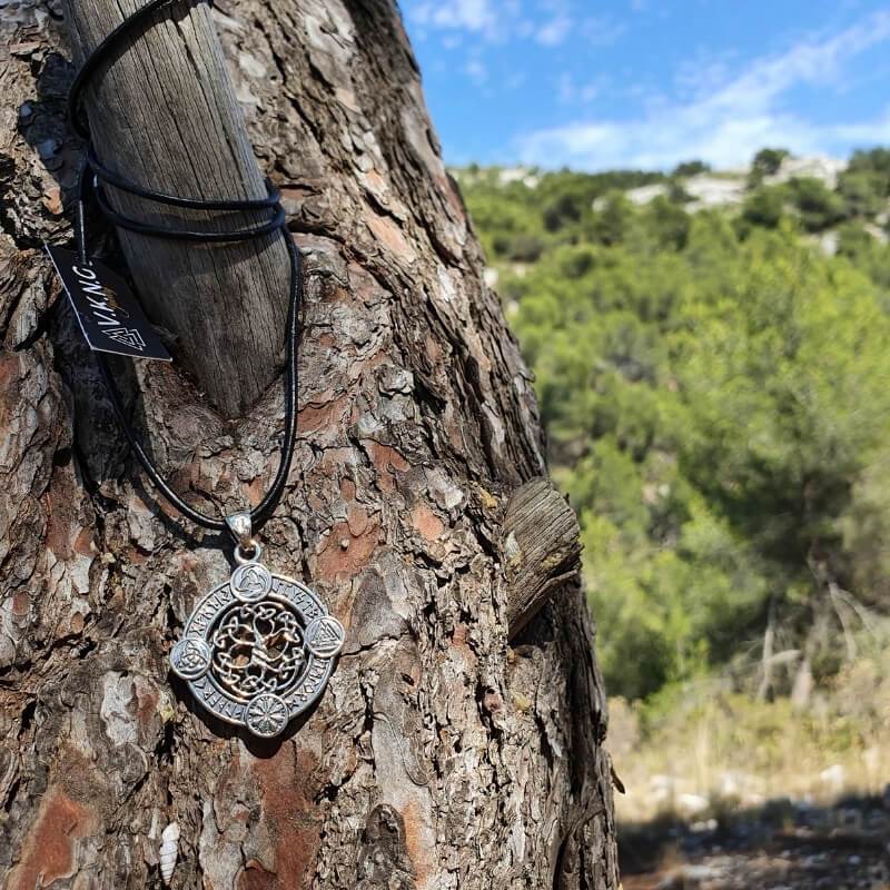 vkngjewelry Pendant Yggdrasil The World Tree Norse Sterling Silver Pendant
