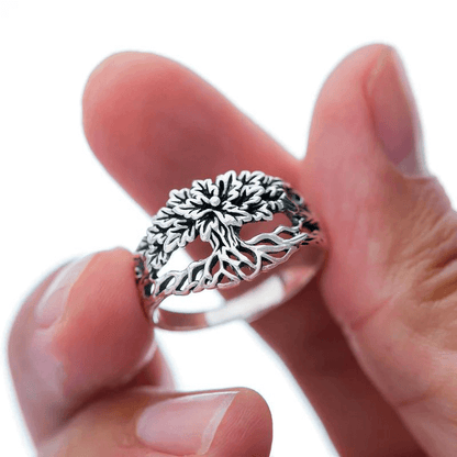 vkngjewelry Bagues Yggdrasil Unisex RING 925 STERLING SILVER