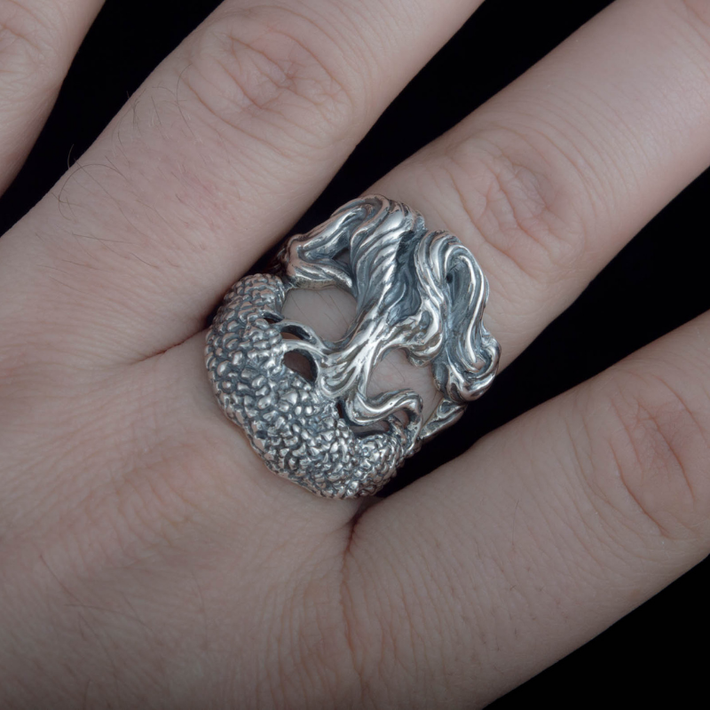 vkngjewelry Bagues Yggdrasil World Tree Sterling Silver Ring