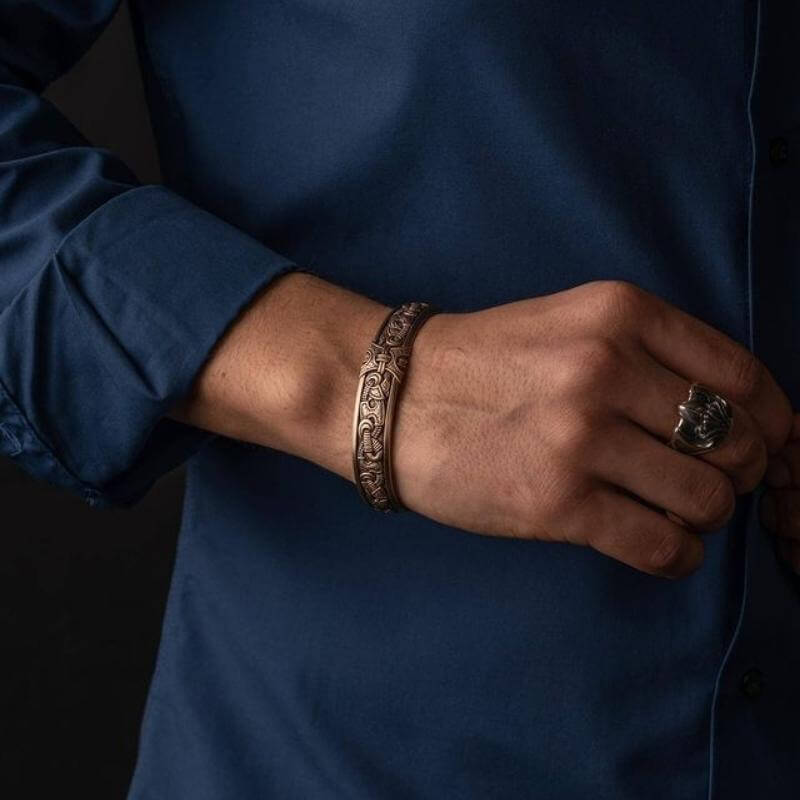 vkngjewelry Bagues Handcrafted Silver Raven's Viking Ring